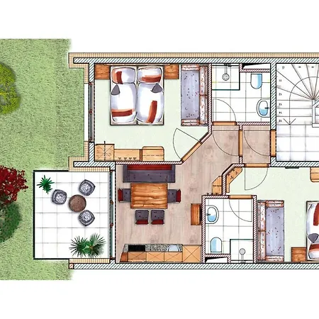 In With Balcony Or Terrace Lejlighed